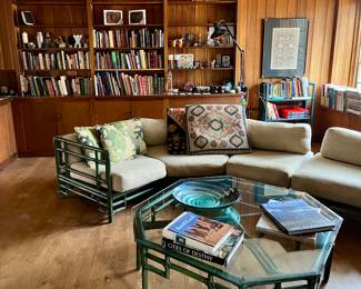 Ficks Reed sectional and table. Matching chair shown in later photo.