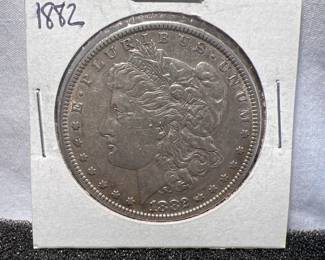 1882 Morgan Silver Dollar