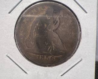 1856 50C Seated Liberty