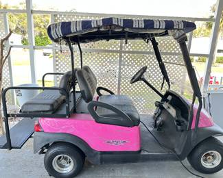 Harley Davidson Pink Golf cart