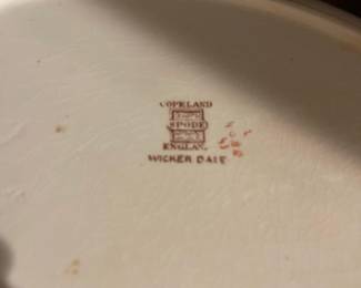 Copeland Spode Wicker Dale- Plates, serving pieces, bowls, a mixed lot
