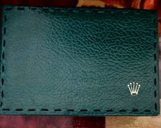 Rolex Early Green Box w/stitched lid Creation Geneve Rolex