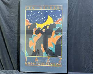 1980 New Orleans Jazz Festival Framed Print