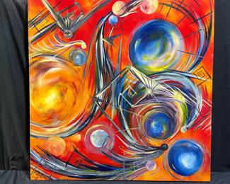 Abstract on Canvas by Molly Blythe