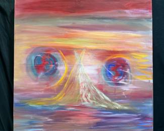 Extra Large Abstract on Canvas "Faces" CWM