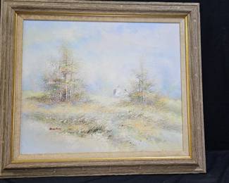 Oil on Canvas "The Meadow" by Swan