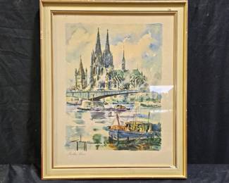 Framed Koln, Dom Print