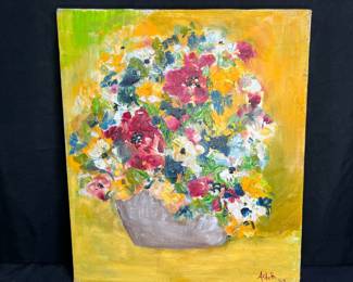 Oil on Canvas Floral by Ardeth Smith