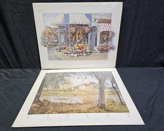 2 NIP Matted Impressionist Prints