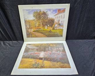 2 NIP Matted Impressionist Prints
