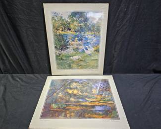 2 NIP Matted Impressionist Prints