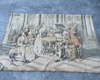 XL Royal Parlor Scene Tapestry 85" x 57"