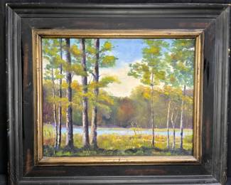 Forest Painting Oil on Canvas by Pender