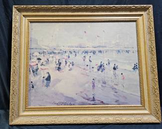 "A Day at the Beach" Print on Canvas