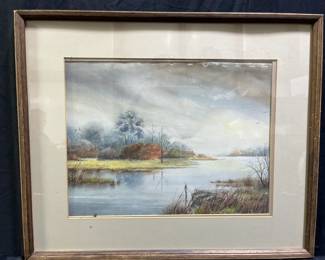  "Lair of the Swamp Fox" Watercolor by Els Carroway