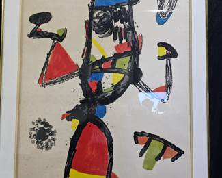 Majorette" Color Lithograph Print by Joan Miro