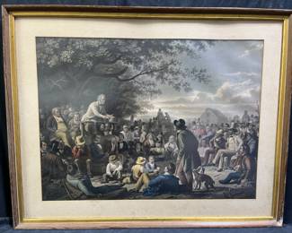 "Stump Speaking" Print by George Caleb Bingham