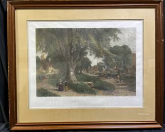 Albert Fitch Bellows "The Village Elms" Print