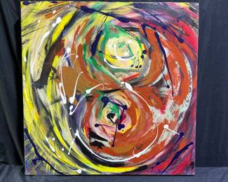 Molly Blythe Abstract on Canvas "Agape"