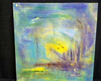  "Shadow City" Oil Abstract on Canvas Molly Blythe