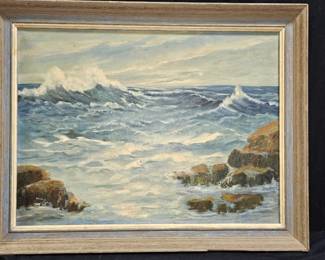 "Surf & Waves" by Mildred Cohen Oil on Canvas