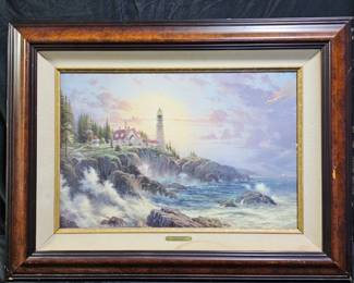 Thomas Kinkade Framed Canvas Print Clearing Storms