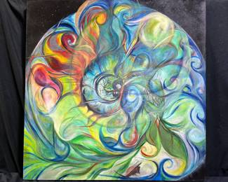 Molly B. Dorner Abstract on Canvas