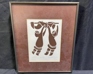 Framed "Fishing Nets" Print by Neena Birch