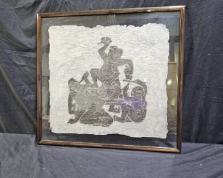VTG Rice Paper Thai Buddhist Temple Rubbing