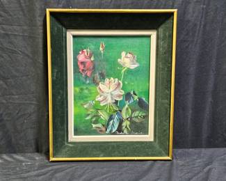 "Roses" Oil on Canvas by Madeleine Monier