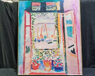 Framed " The Open Window" Print by Henri Matisse