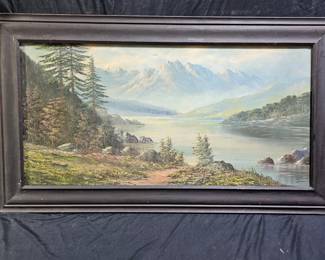 Framed Original Olshof Oil on Canvas