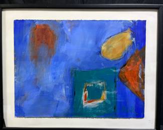 Framed & Matted "Tuesday in Belgium" by Linda Muir