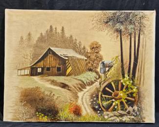 "Old Homestead" Oil on Canvas by Jean Johnson