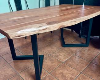 Beautiful Dining Table  71.5 x 42.5” at widest
Custom