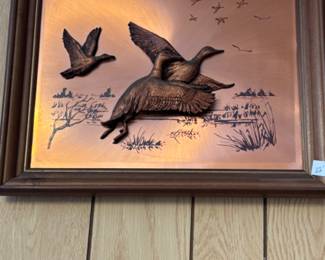 Copper 3-D Duck Picture