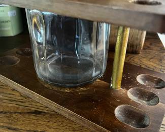 Pipe Holder W/ Tobacco Jar insert