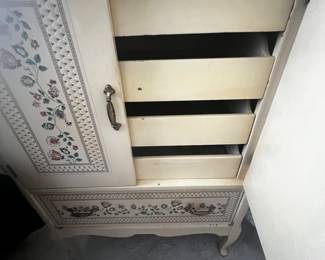 Inside drawers of wardrobe cabinet