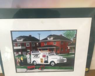 Numerous lithographs by Paul Adams with Coa's!