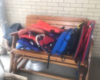Nice glider with life preservers and floats!
