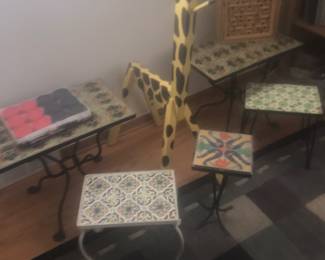 Tile top tables of various sizes!
