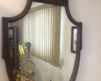 Mirror matches the dining room set!