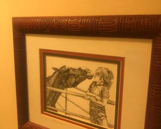 Beautiful framed and signed!
