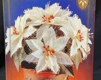 Lighted Revolving Musical Poinsettia 