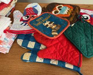 Kitchen Towels Oven Mitts  Seasonal, Owls  More