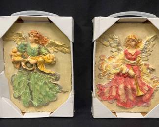 Two Angel Wall Hangings