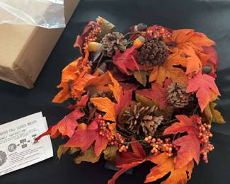 Fall Wreath With Lightning 