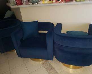 Modern Curved Backed Chairs-4 Available