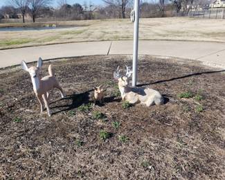 Deer Statue Set