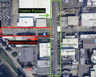 Warhouse Sale Vendor Parking 